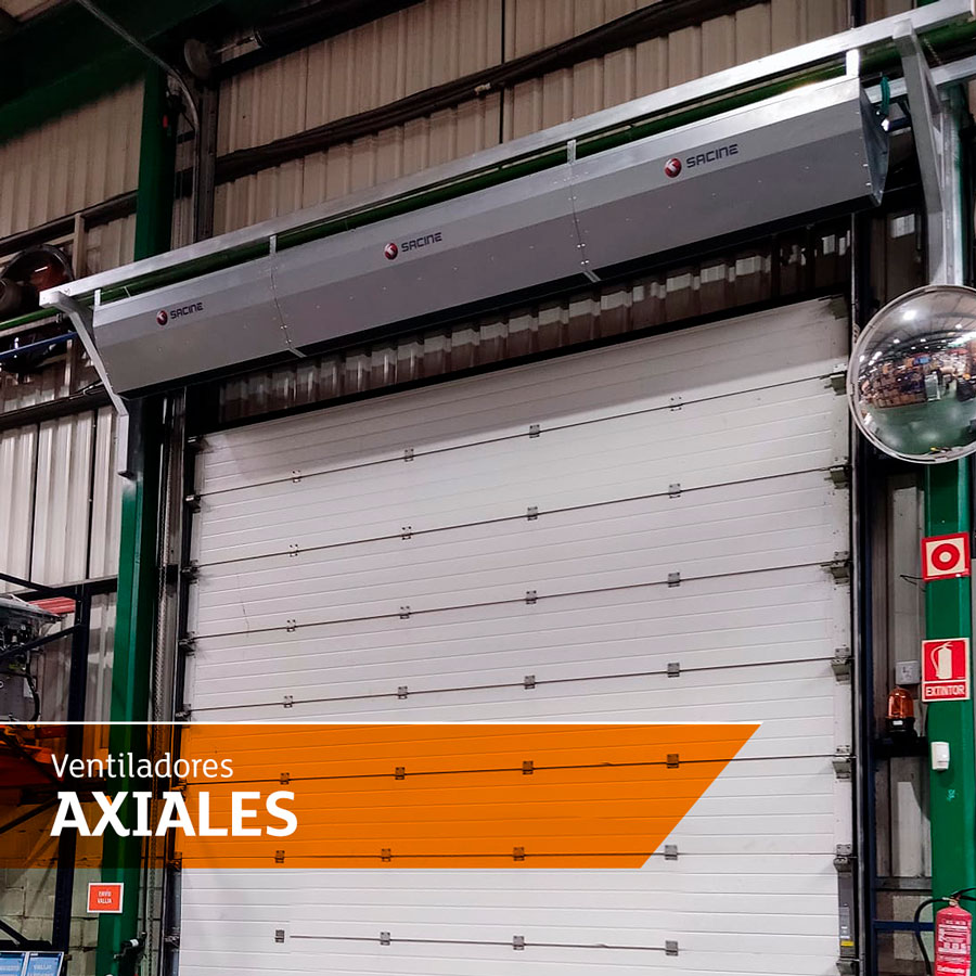 Cortinas de Aire Industriales con Ventiladores Axiales